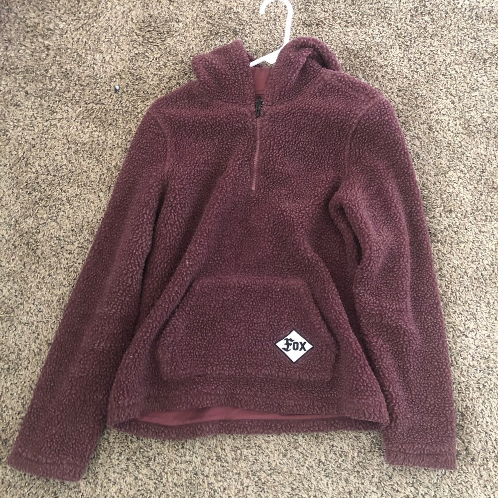 Fox Sherpa Quarter Zip Hoodie